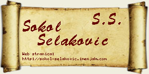 Sokol Selaković vizit kartica